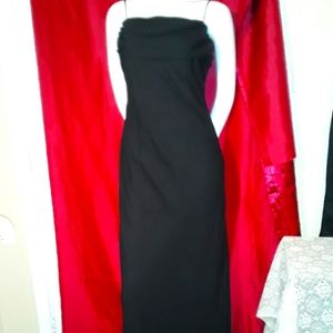 Black, Spaghetti strap, Square Neck Maxi Dress